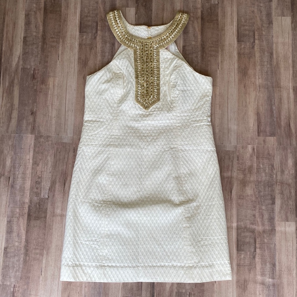 Lilly Pulitzer Adelina Shift Dress 8 White